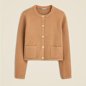 J. Crew Women's Tan Jacket- Emilie sweater lady jacket